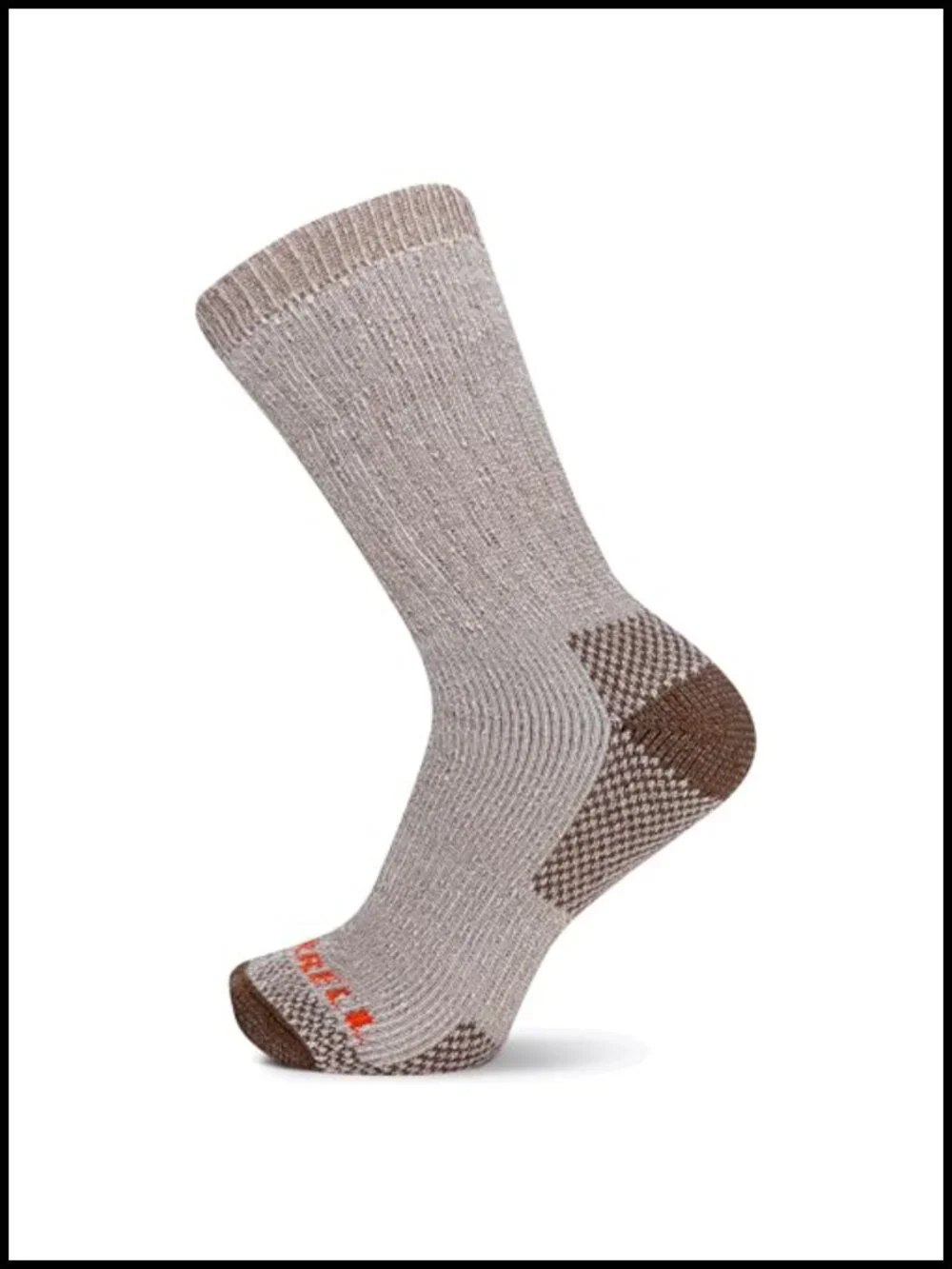 Men's Merino Wool Hiking Crew Socks - Heavyweight, Cushioned, Moisture Wicking